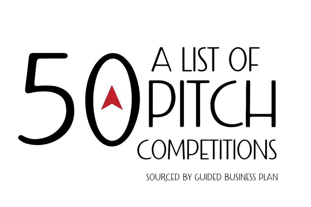 Guided Business Plan's list of 50 Pitch Competitions for Small Businesses